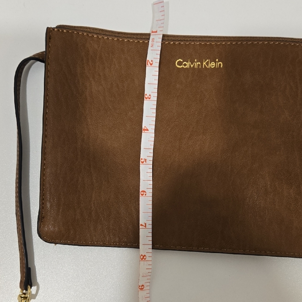 Calvin Klein Chocolate Brown Clutch **NWOT** - Picture 6 of 10